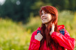© nuclear_lily - Photo of smiling brunette with backpack