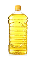 Wall Mural - Bottle of cooking oil, isolated on white