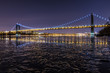 George Washington Bridge at low tide