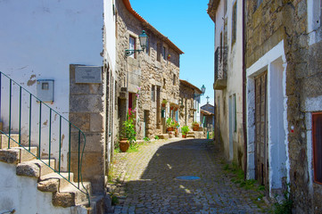 Wall Mural - Traditional Portugal old street. Monsanto