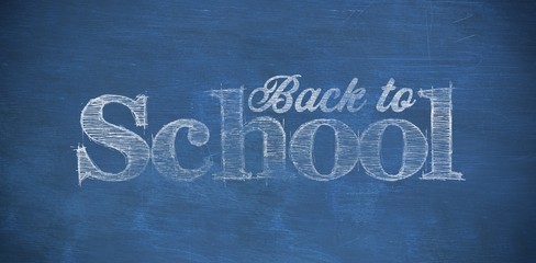 Wall Mural - Composite image of back to school text against white background