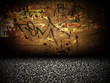 Graffiti Wall Interior Room Stage Background