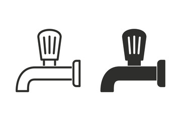 Wall Mural - Faucet vector icon.