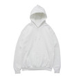 blank hoodie sweatshirt color white front view on white background