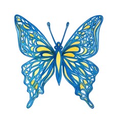 Wall Mural - watercolor vector butterfly