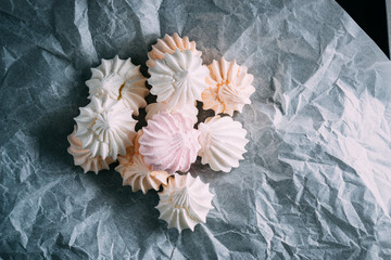 Wall Mural - Colourful Meringue. Top view.