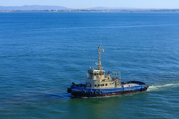 Poster - Tugboat off Portugal Coast