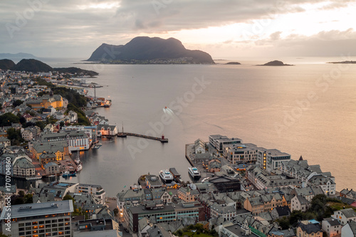 Alesund Norway Cityscape Image Of Alesund Norway At