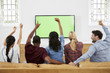© Monkey Business - Group Of Young Friends Watching Sports On Television And Cheering