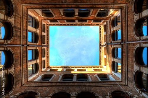Zdjęcie XXL Ramki perspektywy architektury weneckiej