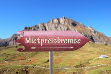 Poster - Schild 250 - Mietpreisbremse