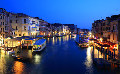 Wall Mural - Canale Grande at night, Venice Italy