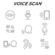 © bearsky23 - Voiceover or Voice Command Icon with Sound Wave Images