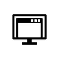 Wall Mural - monitor icon