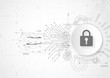 © royyimzy - Abstract security digital technology. Protection concept background. Vector Illustration