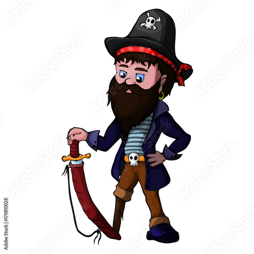 Plakat Kreskówka pirat