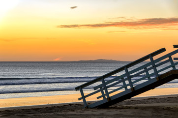Wall Mural - Serene California beach sunset