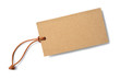 © MIGUEL GARCIA SAAVED - kraft cardboard label with leather cord