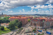 Goteborg, Sweden - July, 2017: Gothenburg city overview from the ferris wheel