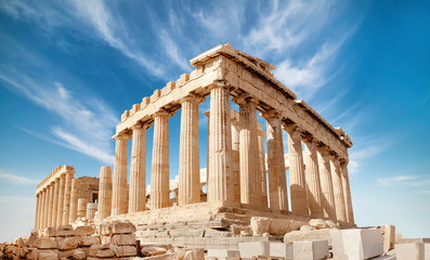 Fototapete - Parthenon on the Acropolis in Athens, Greece