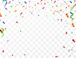 © HNKz - Celebration carnival. Bright colorful vector confetti background.