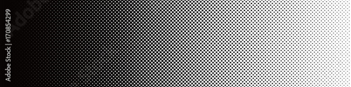 Fotografía Seamless Screentone Graphics_Halftone Gradation_Black
