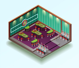 Wall Mural - Casino Hall Isometric Interior