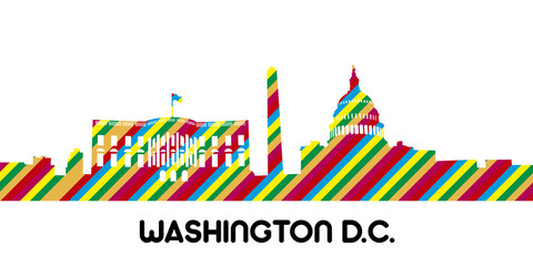 Sticker - Cityscape of Washington D.C.