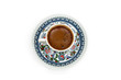 Turkish coffee top view