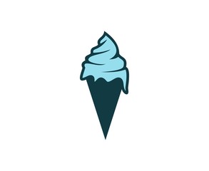 Canvas Print - Ice cream logo