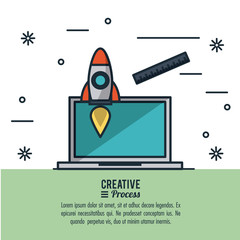 Poster - Creative process infographic icon vector illustration graphic design