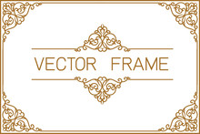 Gold Border Design, Frame Photo Template, Certificate Template With Luxury And Modern Pattern,diploma,Vector Illustration