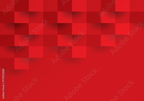 Fototapeta kwadraty  czerwone-tlo-geometryczne