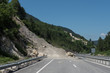 Rockfall on the turkish mountain road