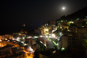 Wall Mural - river coast in night view