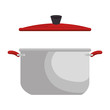 kitchen pot isolated icon vector illustration design