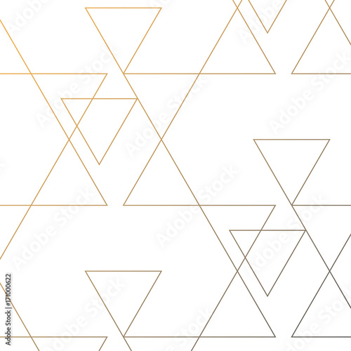 Cuadros en Lienzo linear triangle vector pattern with big and small triangle connected each