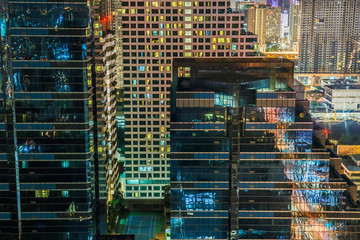 Night view of capital city buildings