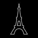 Fototapeta Paryż - Eiffel Tower it is icon .