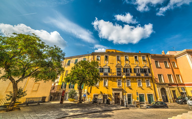 Wall Mural - Piazza Duomo in Sassari old town