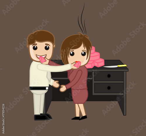 husband and wife birthday celebration