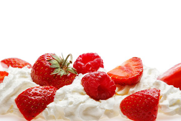 Wall Mural - Berries and whipped cream