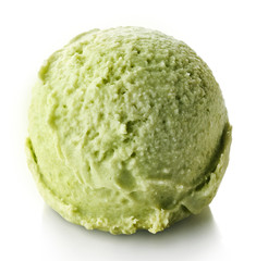 Poster - Green apple and mint ice cream ball