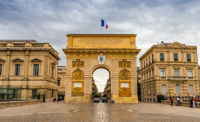 Wall Mural - Arc de Triomphe de Montpellier, Occitanie en France