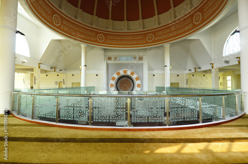 Interior Of Masjid Jamek Sultan Abdul Aziz At Petaling Jaya