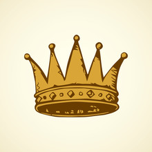 Crown. Vector Drawing