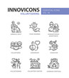 © Boyko.Pictures - Volunteering - modern vector line icons set.