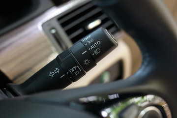 switch arm stick control light sign turn left or left and open mode of headlight car