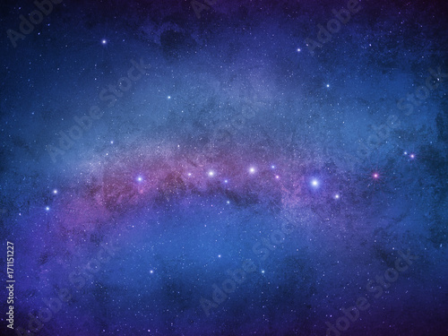 Plakat Gwiazdy galaktyki - nieskończony wszechświat