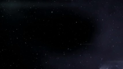 Wall Mural - space flight and traveling to the nebula, animation
